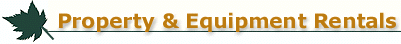 Property & Equipment Rentals